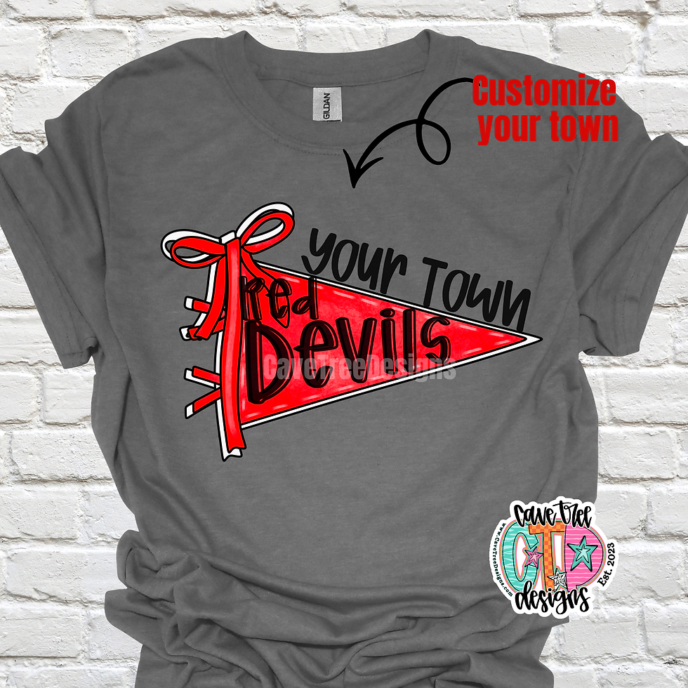 Thumbnail: Red Devils Pennant Flag