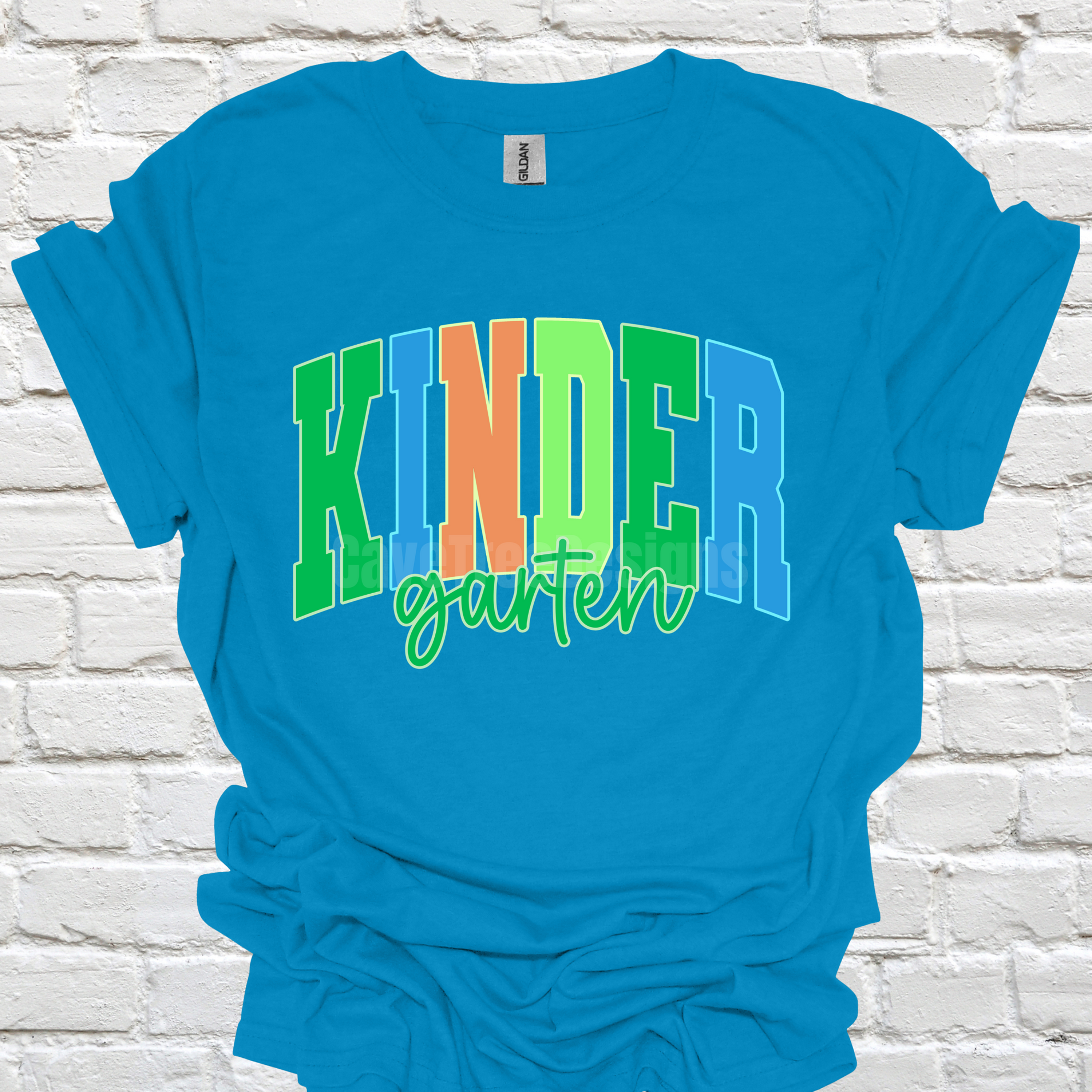 Neon Elementary Grades Tees (green)