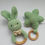 Miniature : Crochet baby Montessori teething and rattles toys