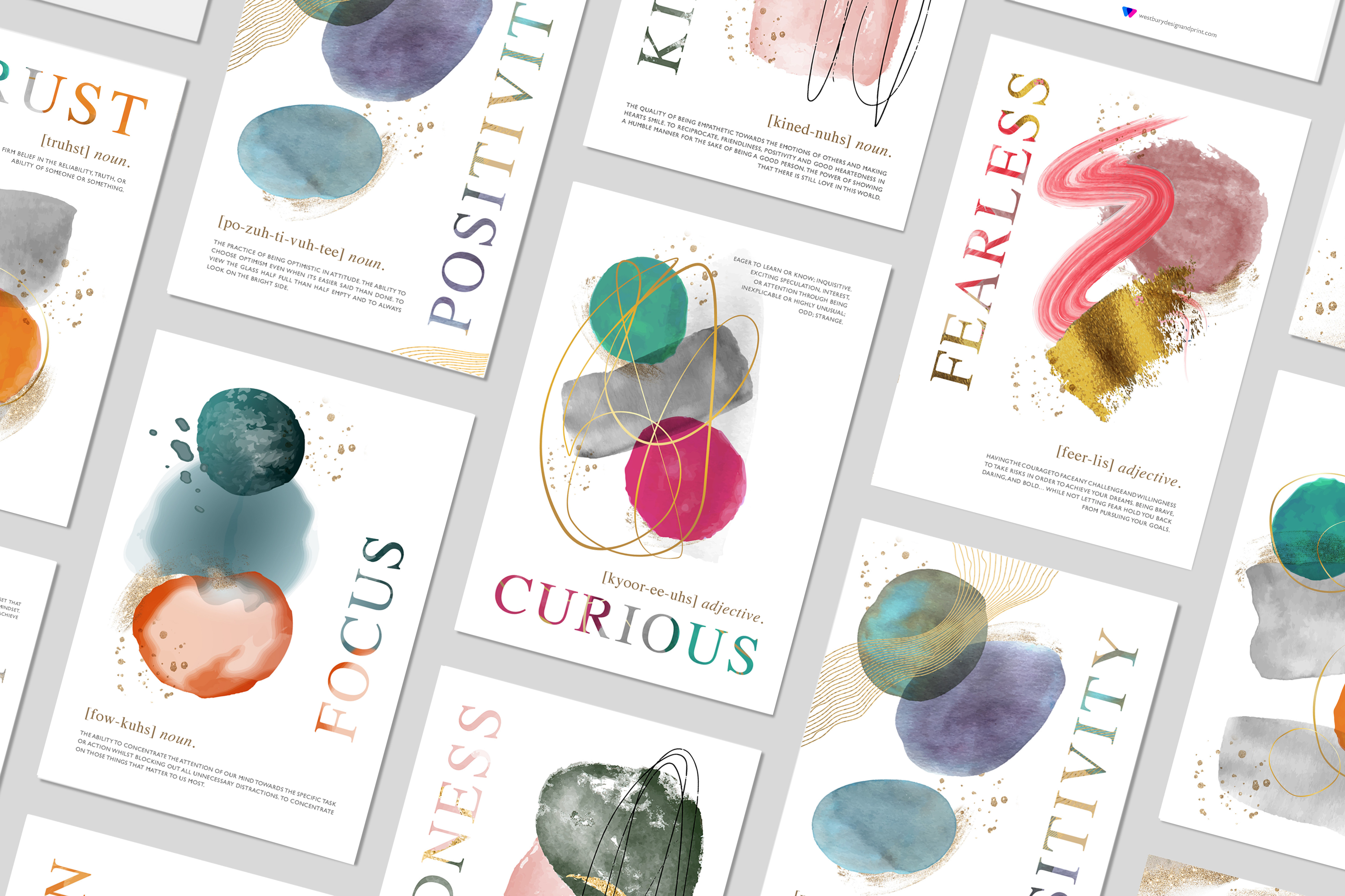 Mindset Postcards – Set of 18 (Plus 1 Free Postcard)