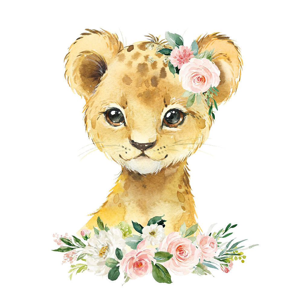 Cute Safari Lion Cut Out