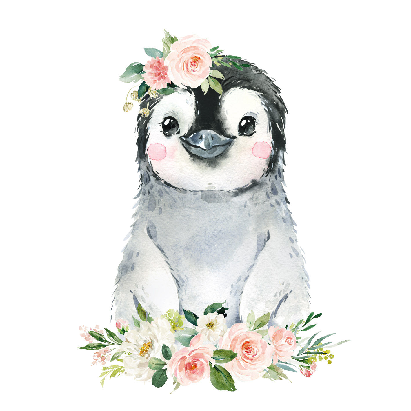 Cute Safari Penguin Cut Out