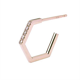 シック ハニカム ピアス