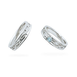 SWEET BLUE DIAMOND マリッジリング