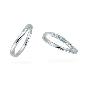 SWEET BLUE DIAMOND マリッジリング