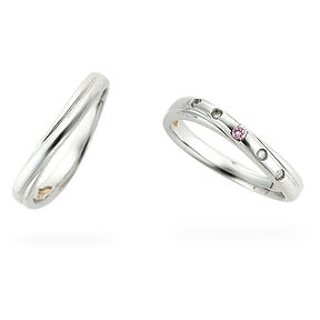 Pink Dolphin Diamond マリッジリング