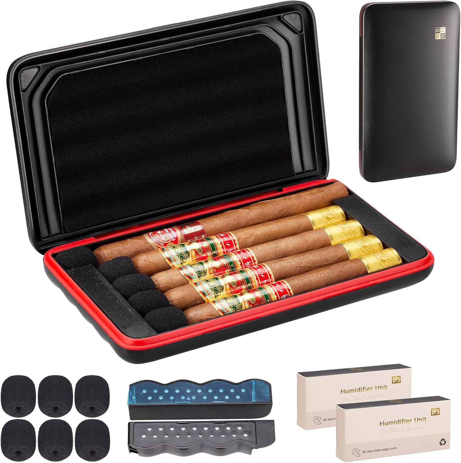 CIGAR HUMIDOR CASE MAGNETIC