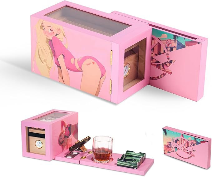 BAMBOO & WHALE HUMIDOR PINK
