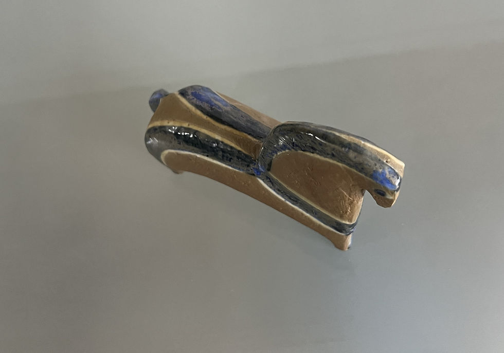 Thumbnail: Lisa Larson Horse Figurine, Part of of Lilla Zoo Series from Gustavsberg