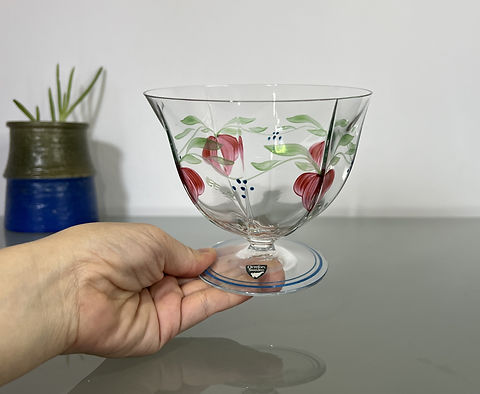 Orrefors Maja Glass Bowl by Eva Englund | Nordic Retro Cat
