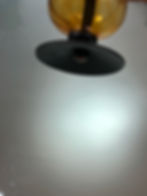 Thumbnail: Boda Yellow Colored Glass Candleholder by Erik Höglund
