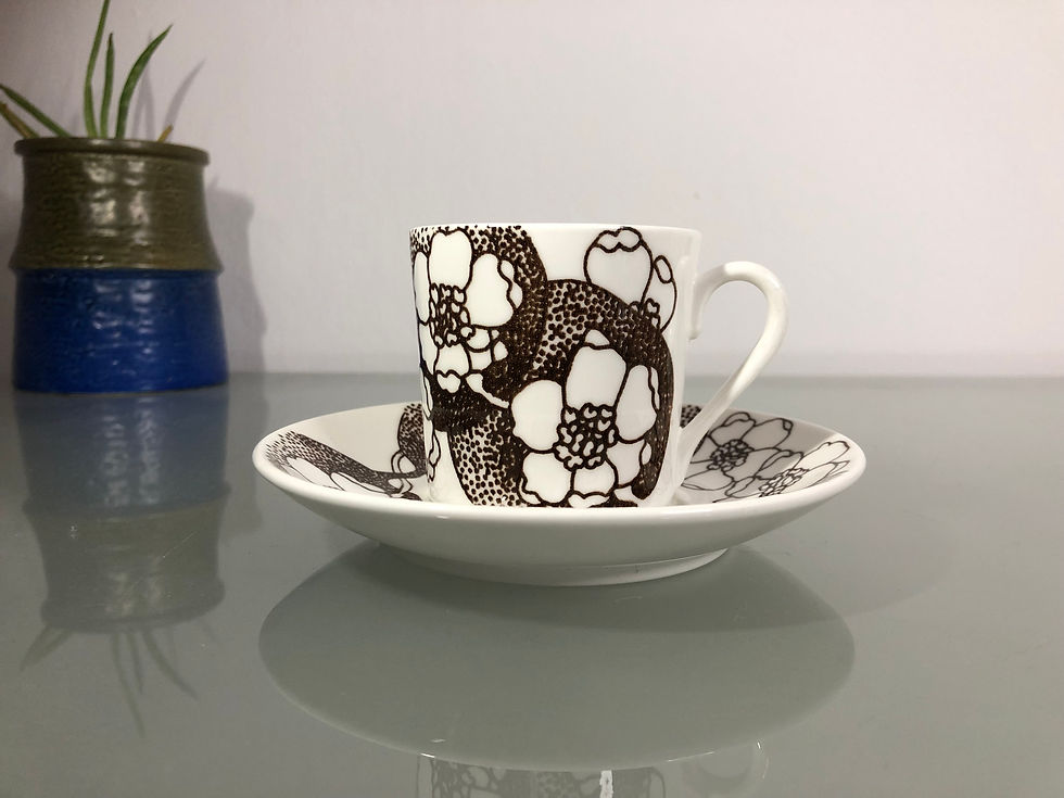 Thumbnail: Gustavsberg Emma Coffee Cup Set by Paul Hoff
