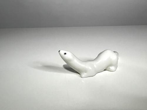 Arabia Finland Weasel Figurine by Raili Eerola | Nordic Retro Cat