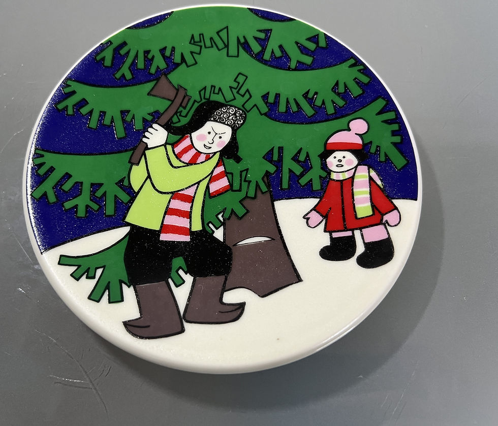 縮圖：Arabia Finland Julkort (Christmas Card) 1979 Motiv 2 by Raija Uosikkinen