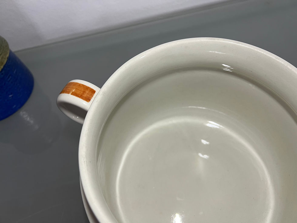 Thumbnail: Gustavsberg, Arena, Casserole/Soup pot with Lid by Stig Lindberg