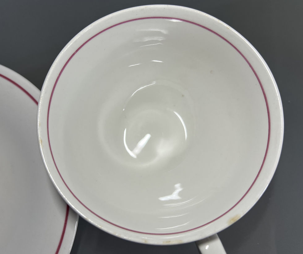Thumbnail: Rare Rörstrand Joker Tea Cup Set