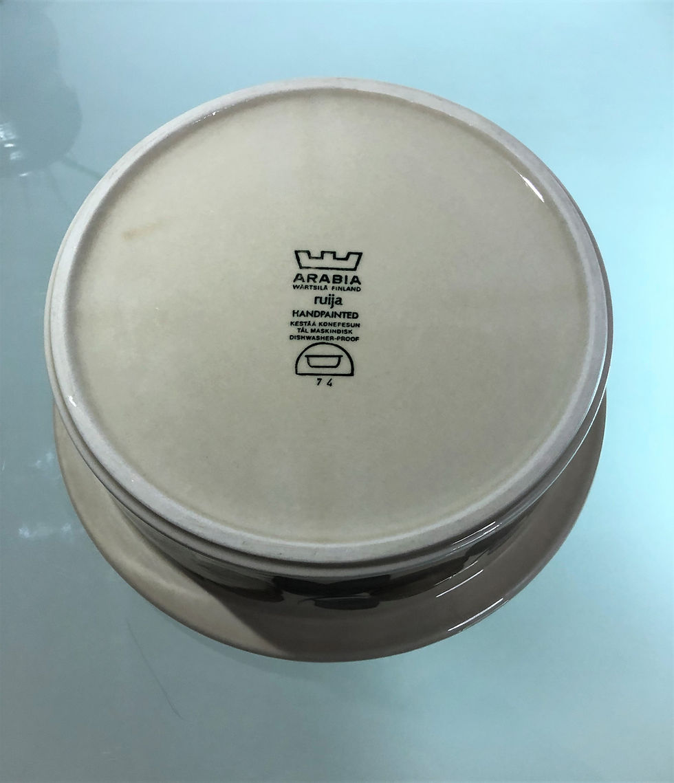 Thumbnail: Arabia  Ruija Serving Bowl by Ulla Procope