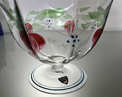 Orrefors Maja Glass Bowl by Eva Englund | Nordic Retro Cat