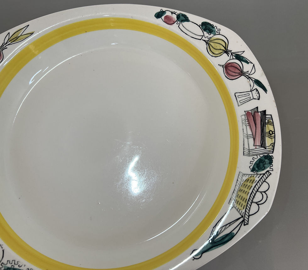 サムネイル： Stavanger Flint Norway, Fresh Food Serving Plate / Serving Bowl