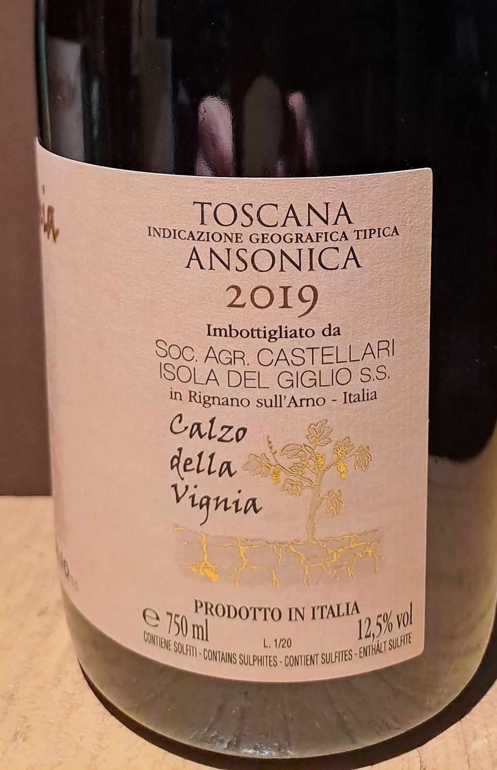Thumbnail: ANSONICA CALZO DELLA VIGNIA TOSCANA IGT 2019 CASTELLARI ISOLA DEL GIGLIO