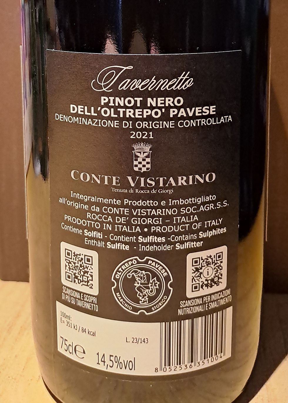 Thumbnail: PINOT NERO TAVERNETTO DOC CONTE VISTARINO