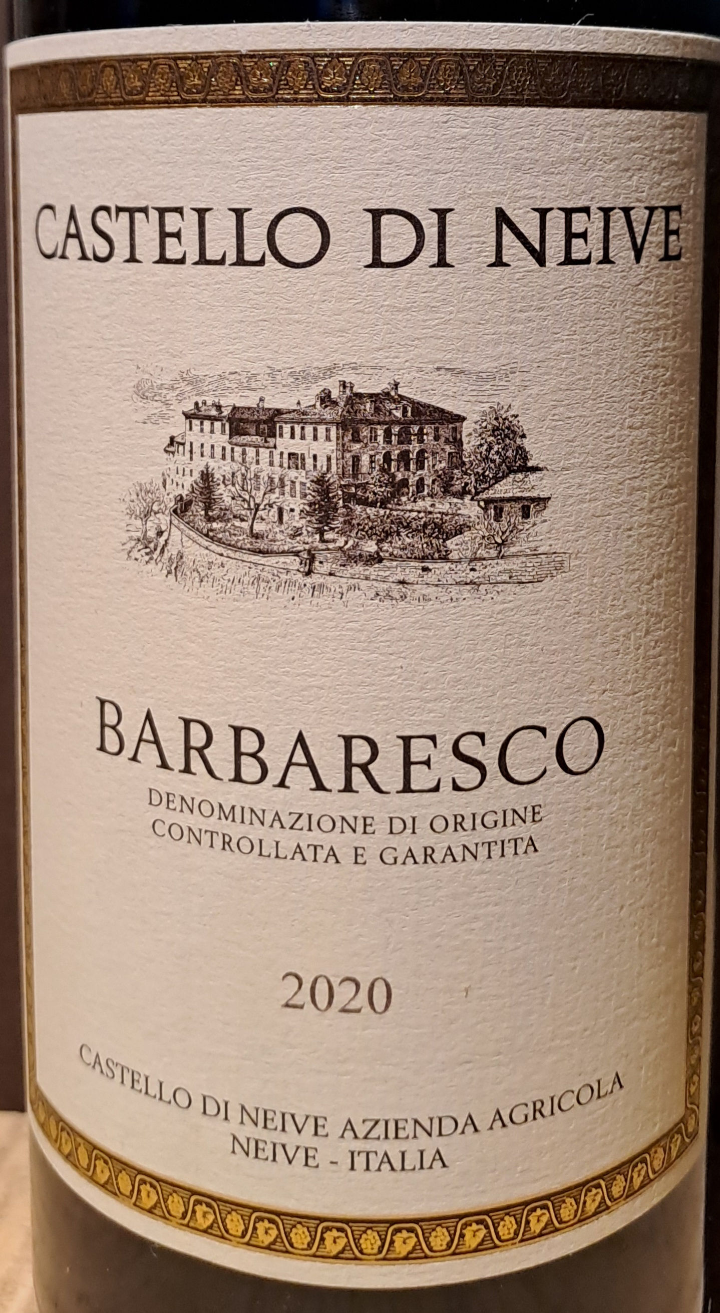 BARBARESCO DOCG 2020 CASTELLO DI NEIVE