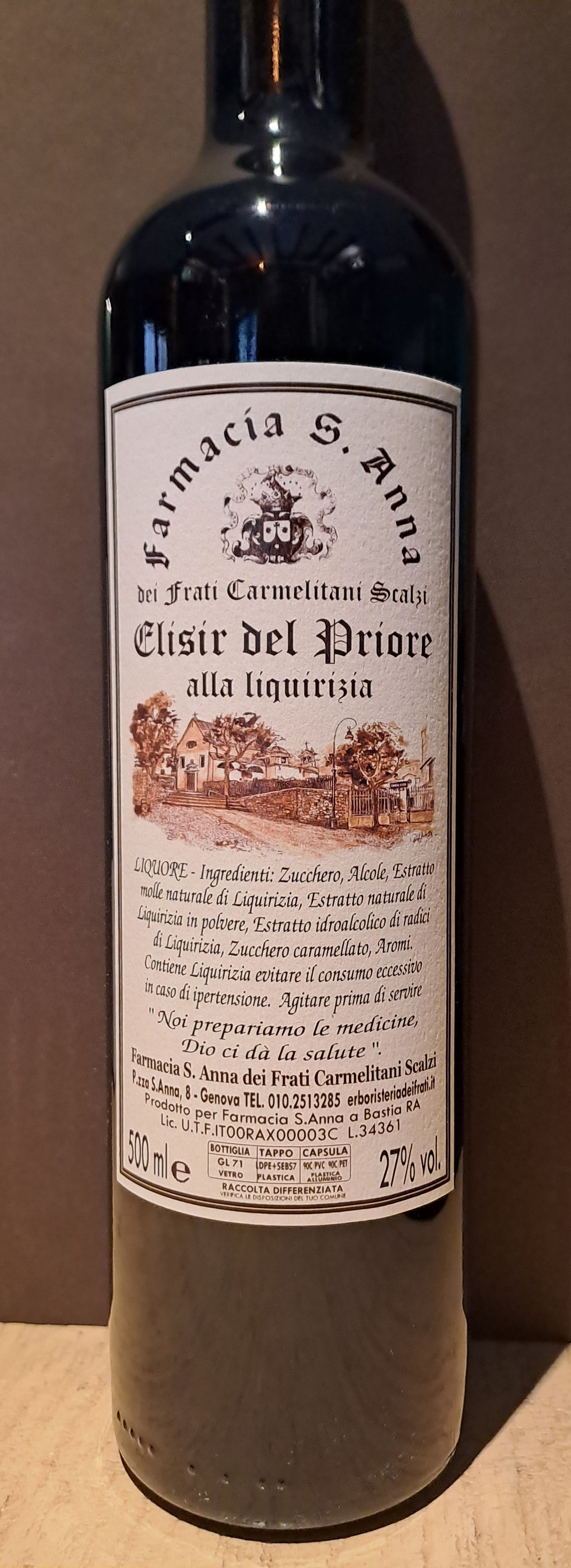 Thumbnail: ELISIR DEL PRIORE ALLA LIQUIRIZIA FARMACIA S.ANNA