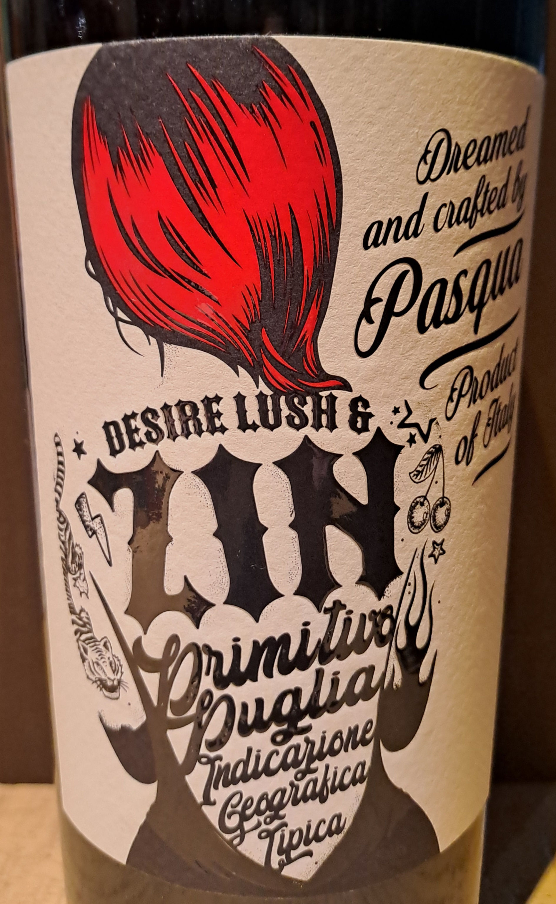 PRIMITIVO DESIRE LUSH & ZIN PUGLIA IGT PASQUA