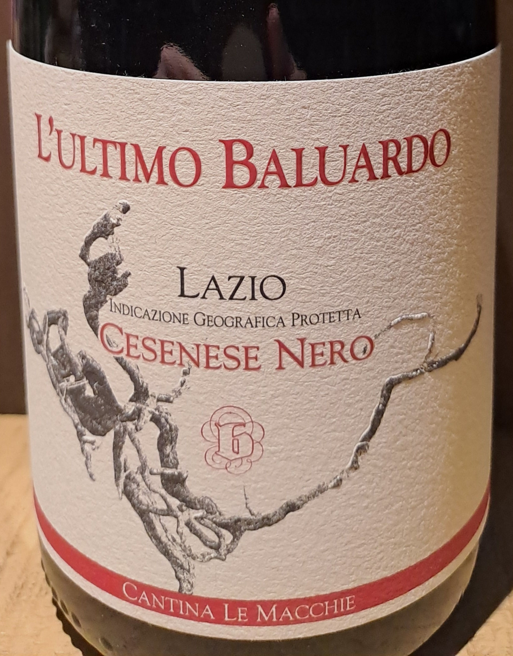 L'ULTIMO BALUARDO CESENESE NERO LAZIO IGP CANTINA LE MACCHIE