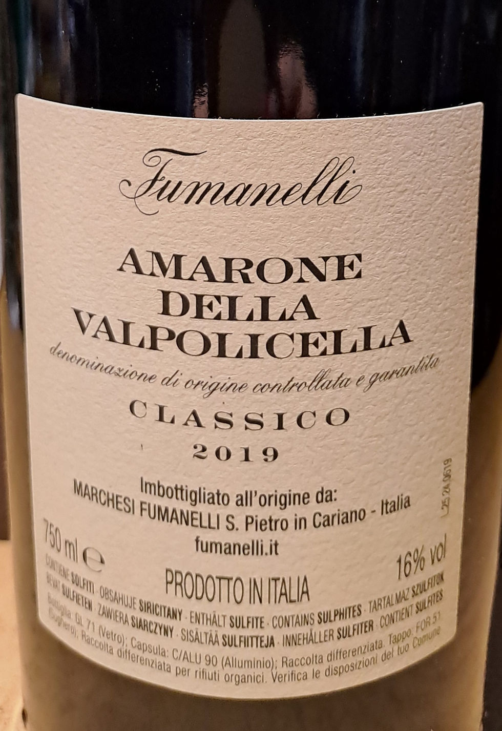 Thumbnail: AMARONE DELLA VALPOLICELLA CLASSICO DOCG FUMANELLI