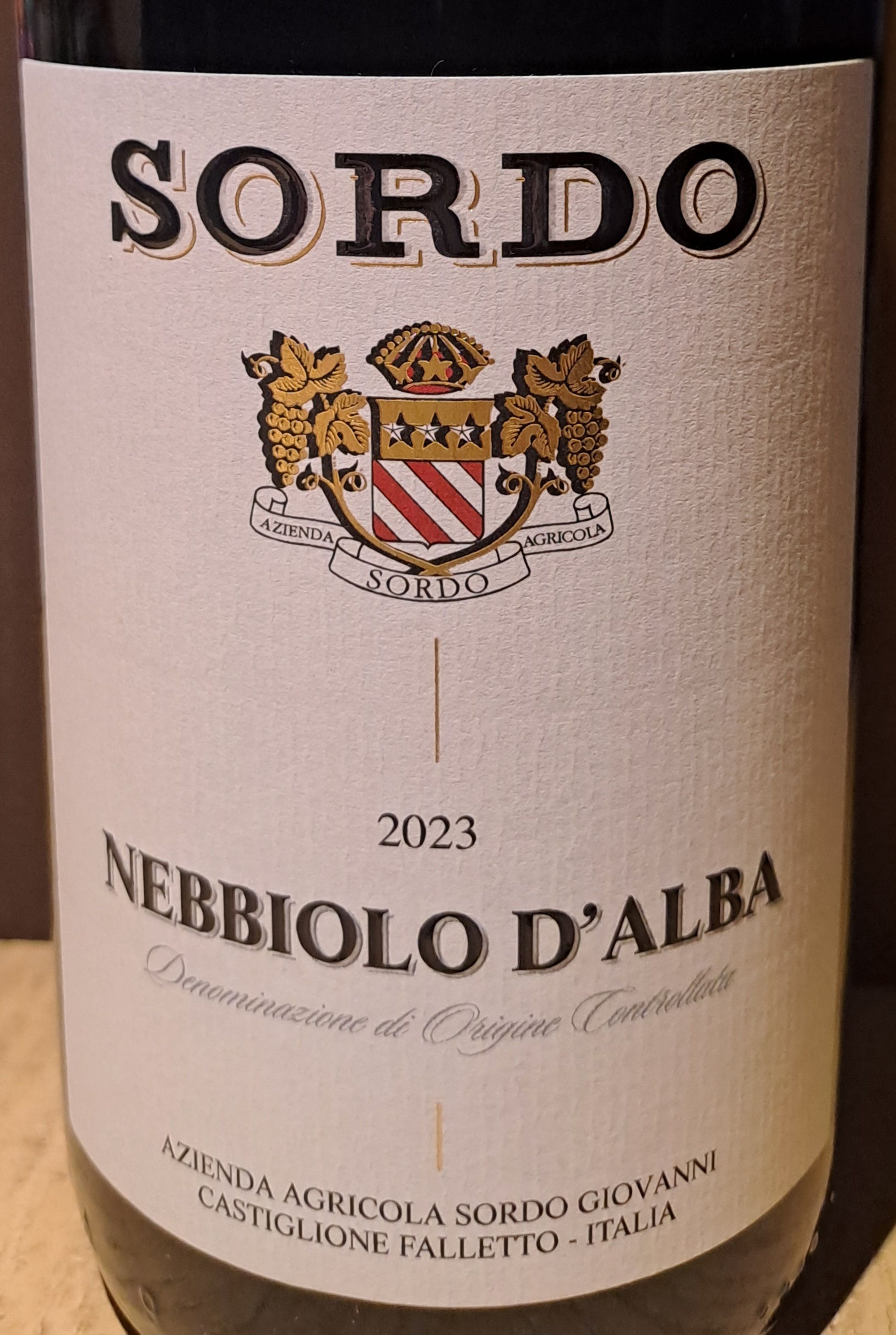 NEBBIOLO D'ALBA 2023 DOC SORDO