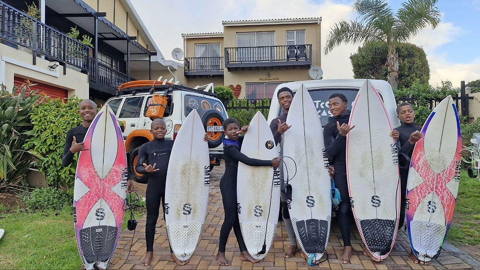 Our TSK Sharks Team in J-Bay.