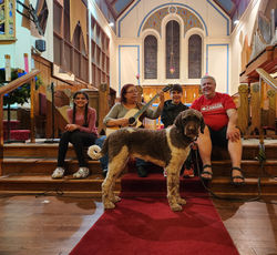 Georgie-Boy taking in Worship Collective rehearsal