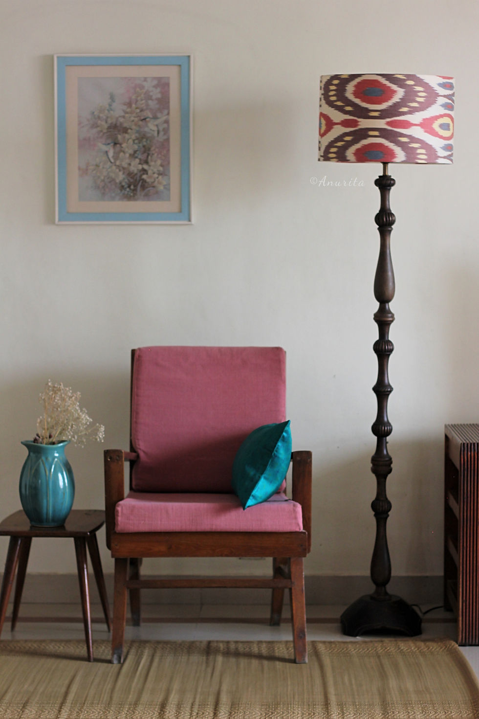 Thumbnail: "Gulnora" Uzbeki Ikat Lampshade