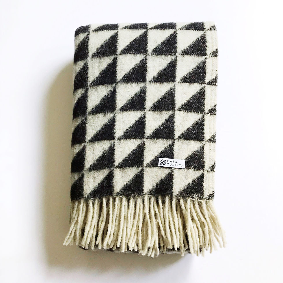 wool blanket, triangle