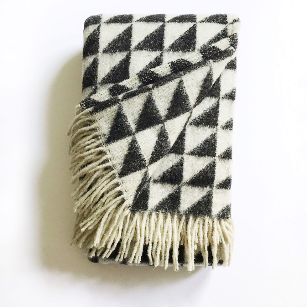 wool blanket, triangle