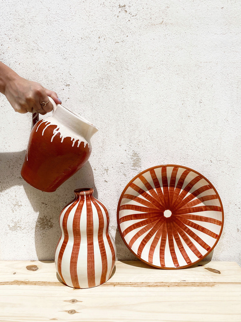 terracotta and rustic