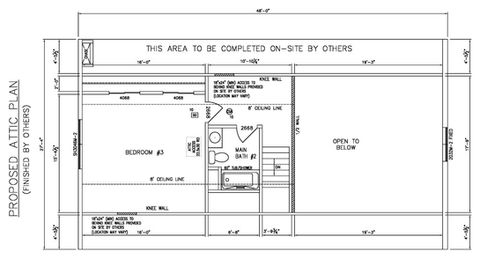 The Dunes View floor plan upper level