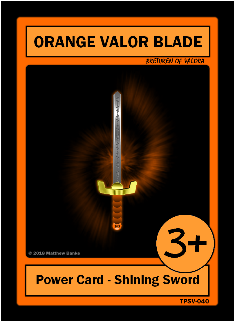 Orange Valor Blade