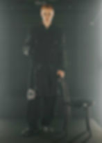 Thumbnail: Studs Embroidered Sweat Pants / BLACK