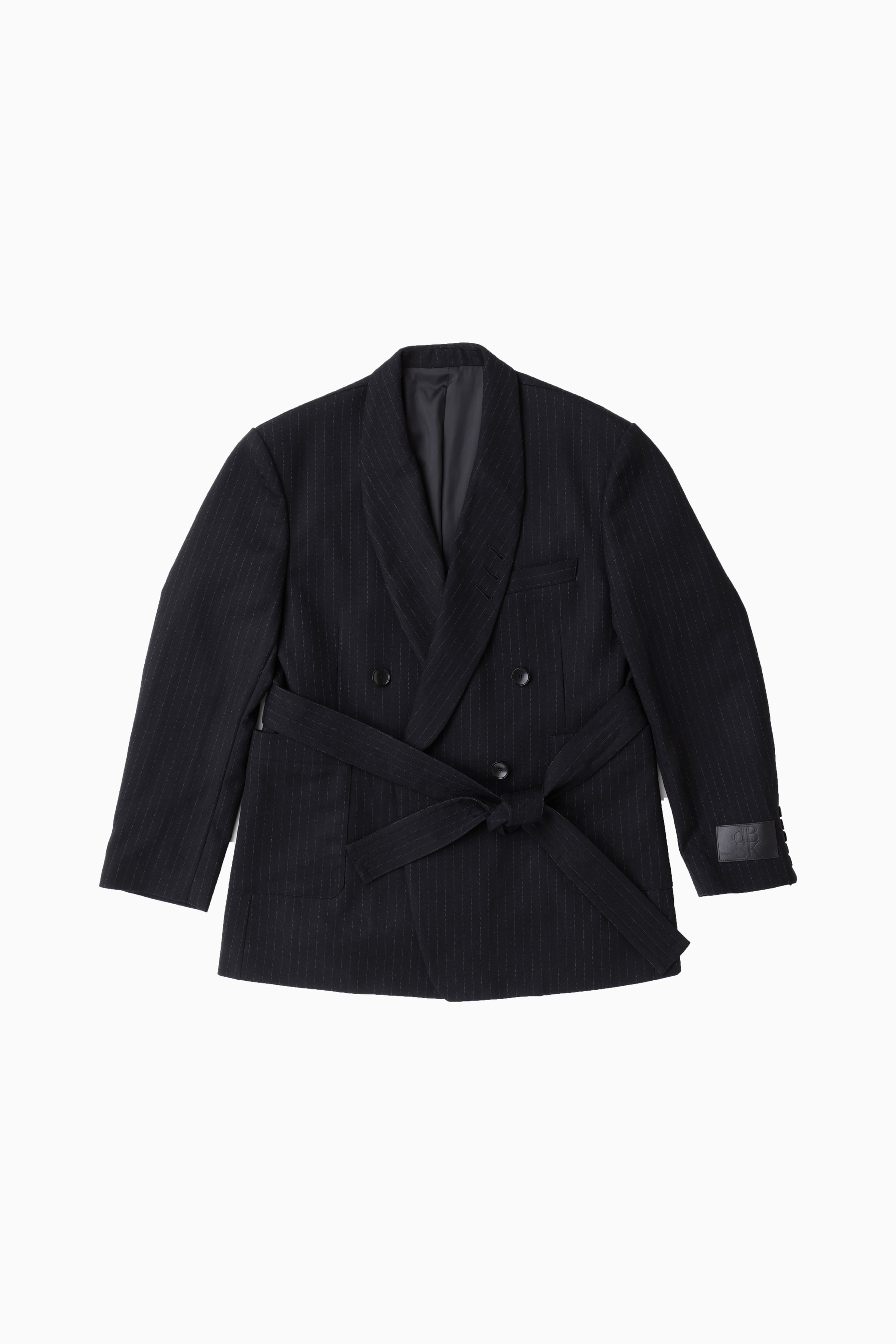 Over Sized Shawl Collar Jacket / STRIPE