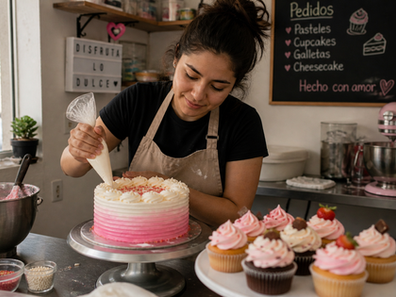 Pasteles y cupcakes
