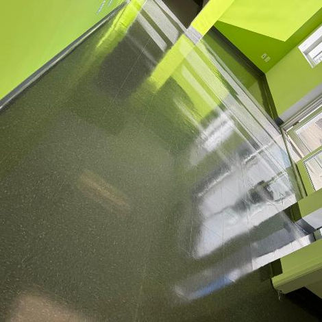 avant apres decapage cirage terrazo