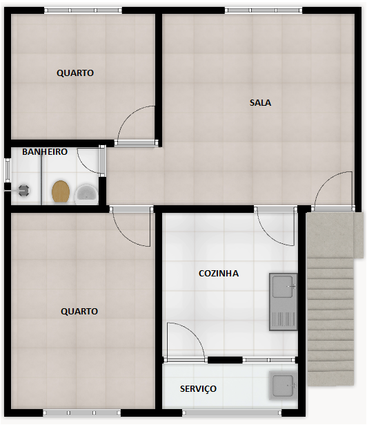 Layout apto esquerda