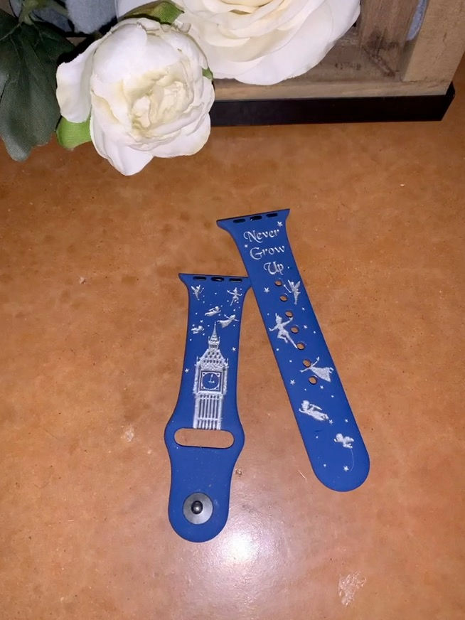 Never grow up Watch Band Colored In