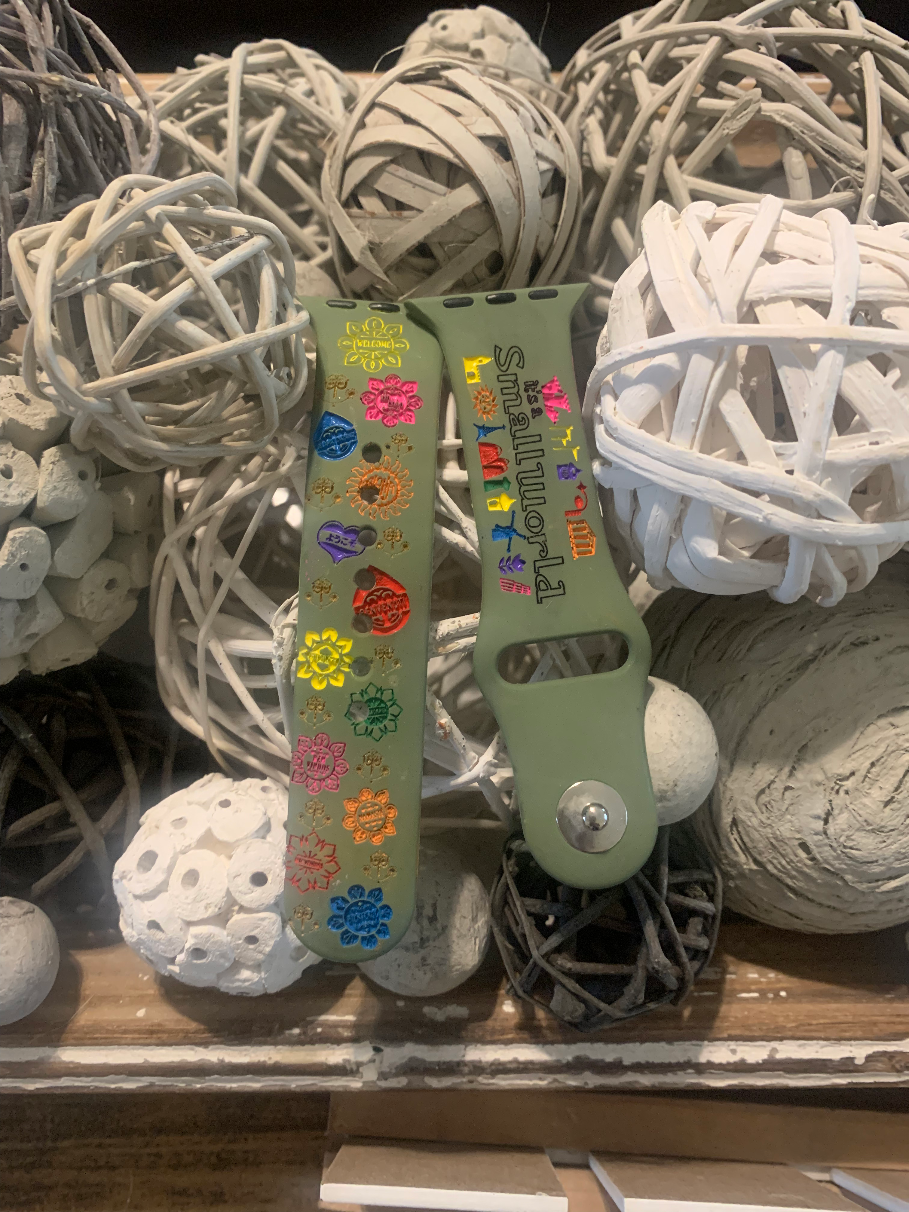 Small World Watch Band Colored In