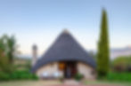 Thatched roof cottage