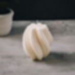Spiral white candle