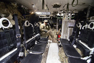 Soldier inside of a Truck