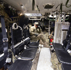 Soldier inside of a Truck